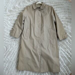 Vintage Taupe London Fog Lined Coat